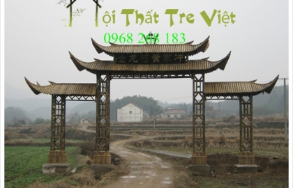 Công làng làm từ tre 13