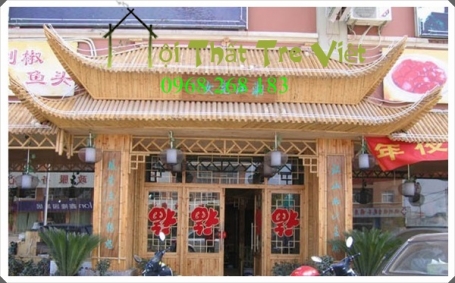 Cổng tre nhà hàng 15