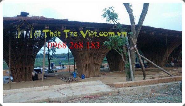 thi cong nha tre bamboo